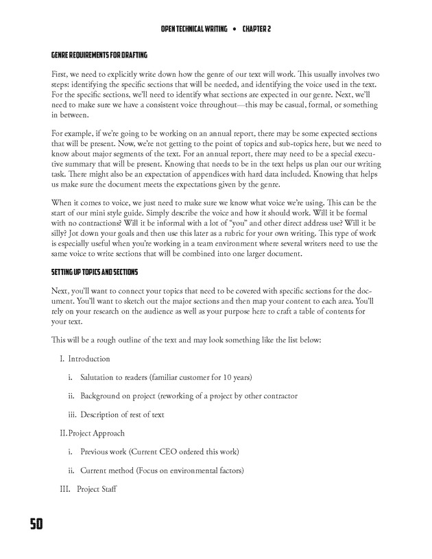 Open Technical Writing - New Page